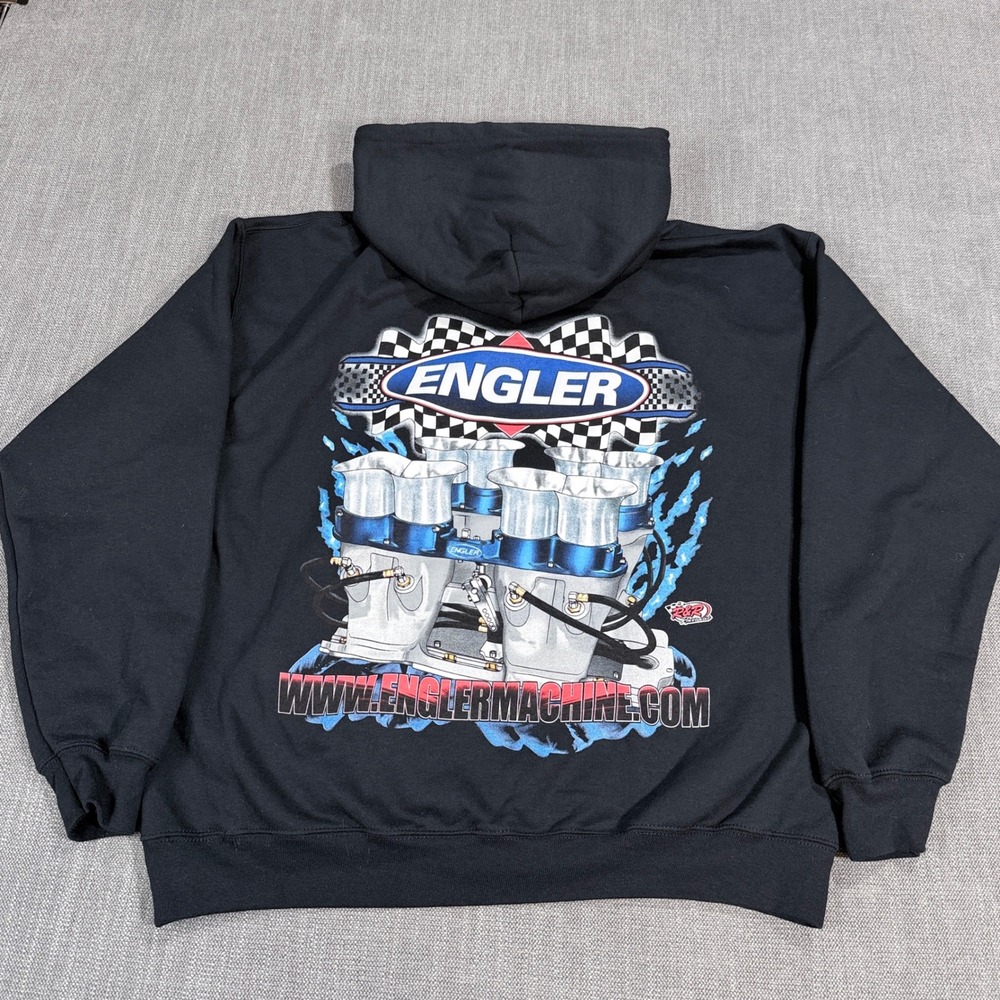 Engler Machine Tool Race Hoodie Mens Large EnglerMachine